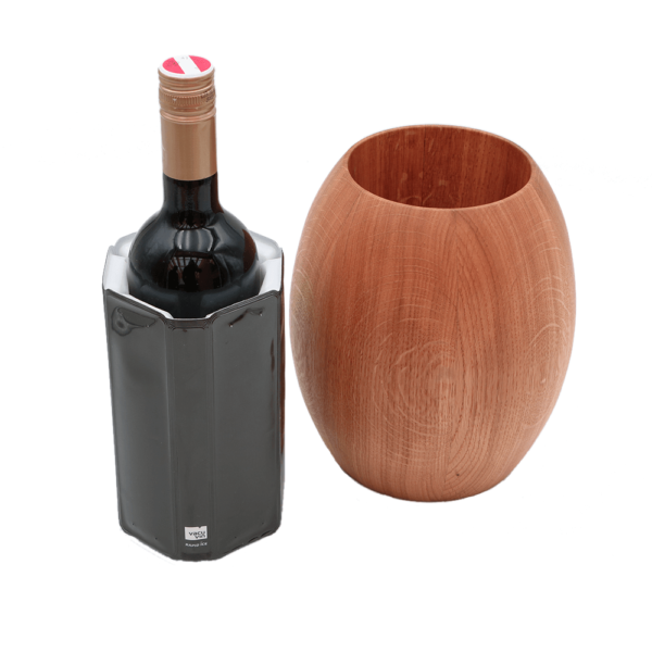 Wein Flaschenkühler aus Holz Eiche