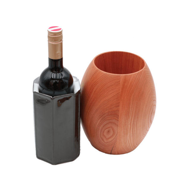 Wein Flaschenkühler aus Holz Ulme