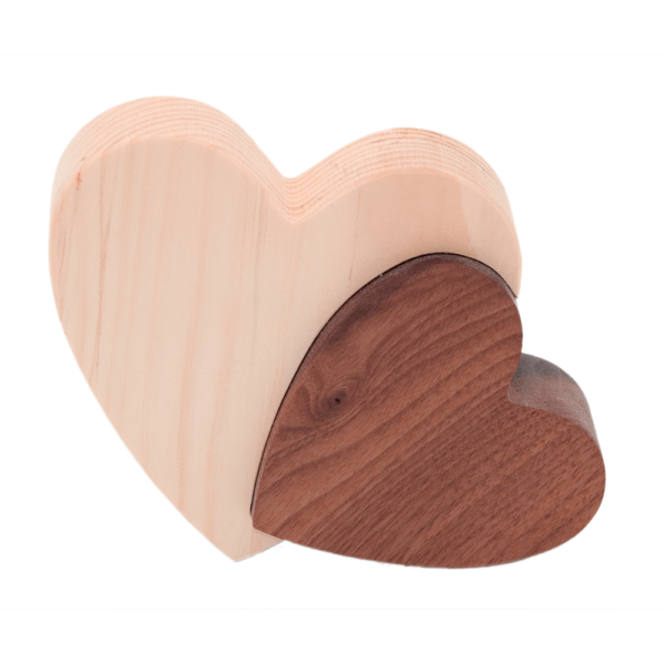 Herzen aus Holz Geschenk für Hochzeit und Valentinstag