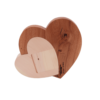 Herzen aus Holz Geschenk für Hochzeit und Valentinstag