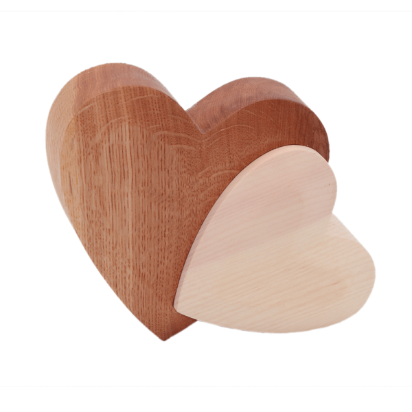 Herzen aus Holz Geschenk für Hochzeit und Valentinstag