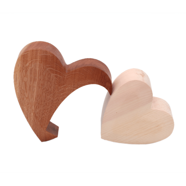 Herzen aus Holz Geschenk für Hochzeit und Valentinstag