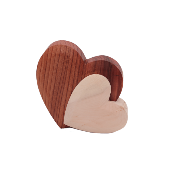 Geschenk Herzen aus Holz